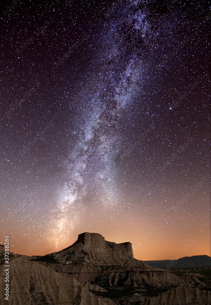 Milky Way over the desert