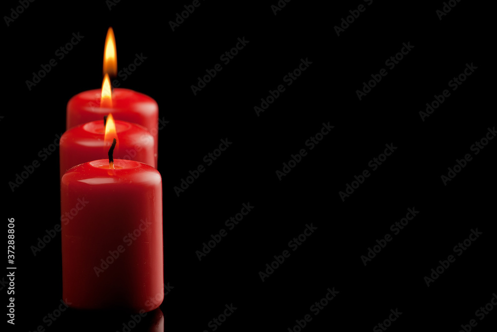 three red candles three red candles