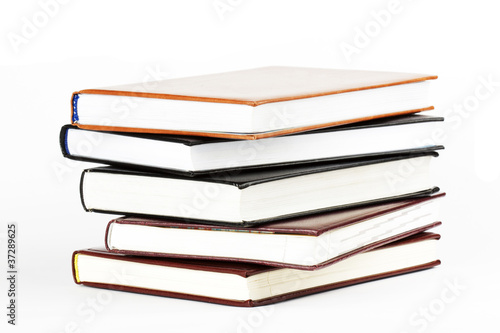 Stack of five books