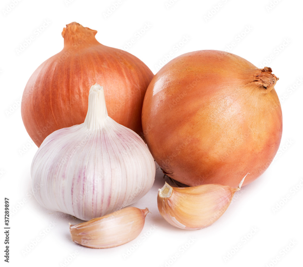 Onion with garlic