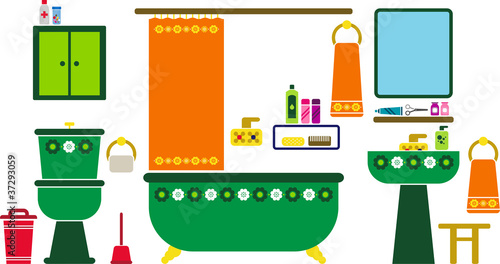 vectorized bathroom
