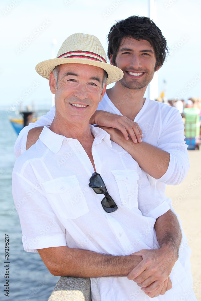 Obraz premium Father and son spending quality time together