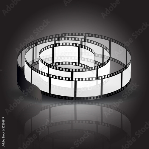 Film strip vector background