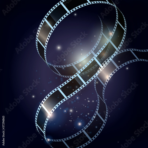 Film strip vector background