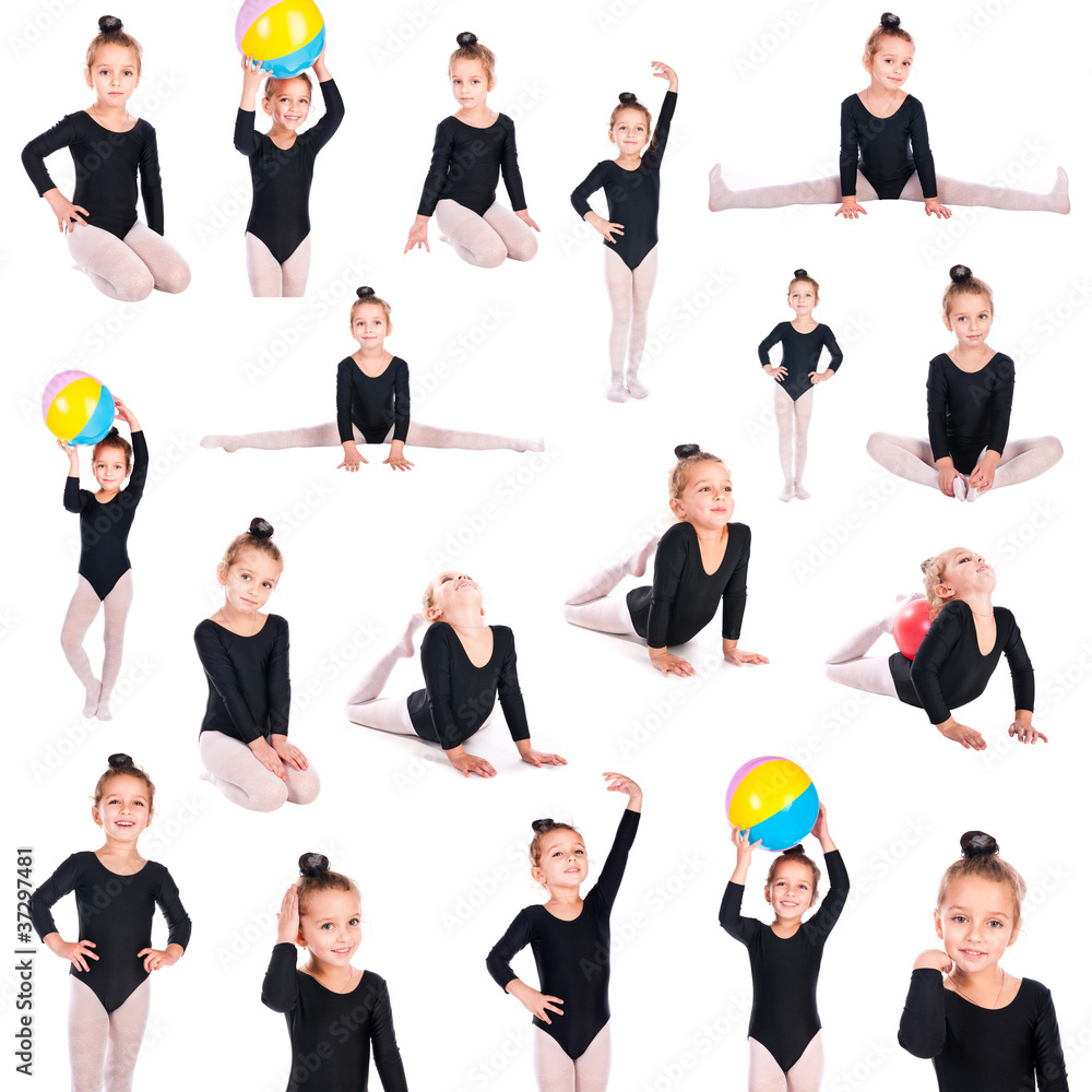 Obraz premium girl gymnast collection