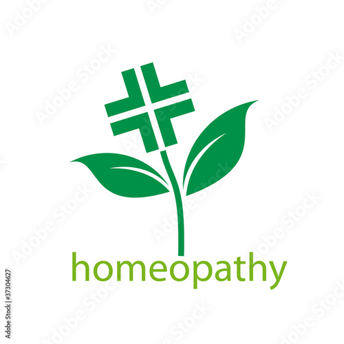 Logo homeopathy, alternative medicine # Vector