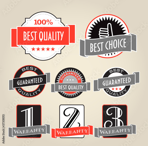 Vintage shopping labels and logo clip-art