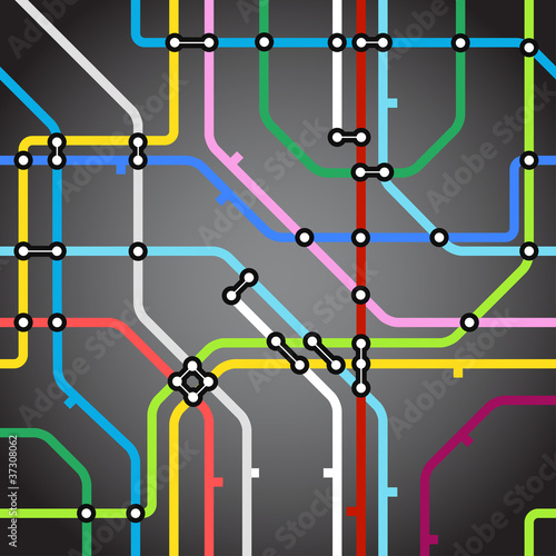 Abstract background of metro scheme