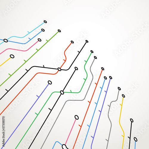 Abstract metro scheme background