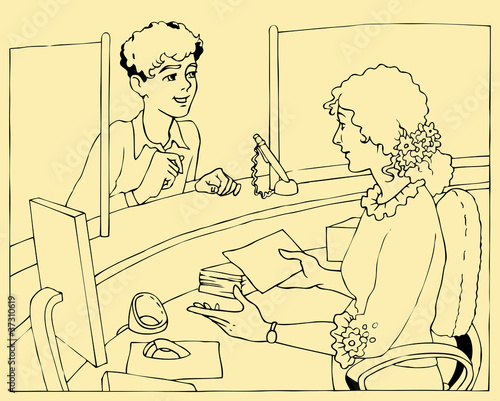 Business conversation in the service sector