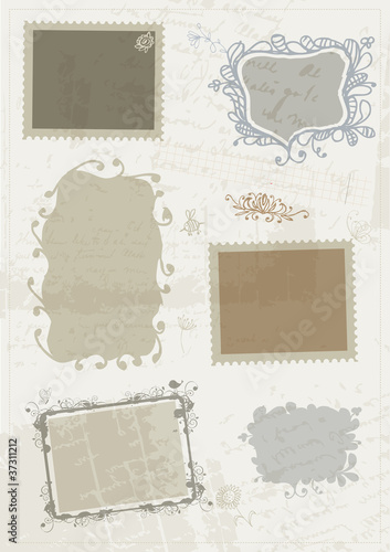 Sketch of frames, hand drawing for your design