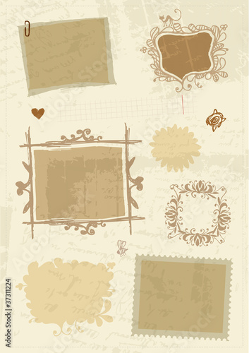 Sketch of frames, hand drawing for your design
