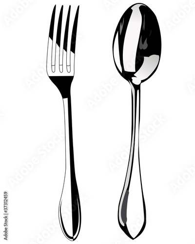 Spoon and fork