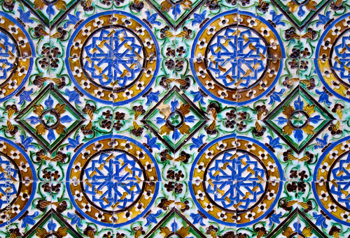 Azulejos tiling detail - islamic art