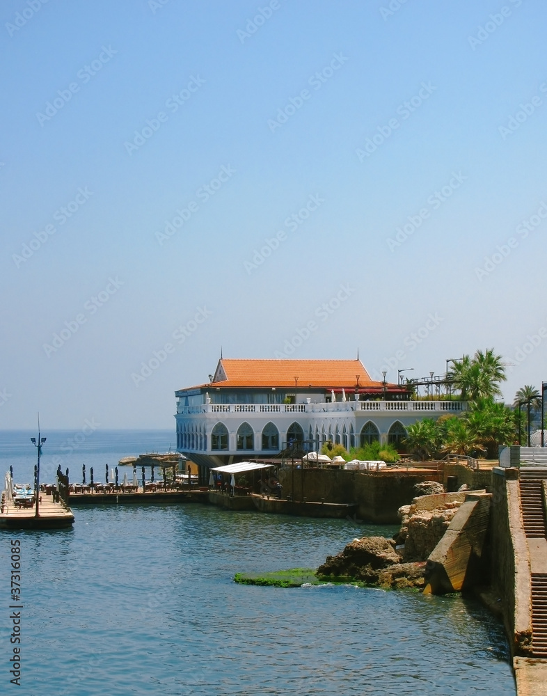 Naklejka premium Villa on seacoast in Lebanon