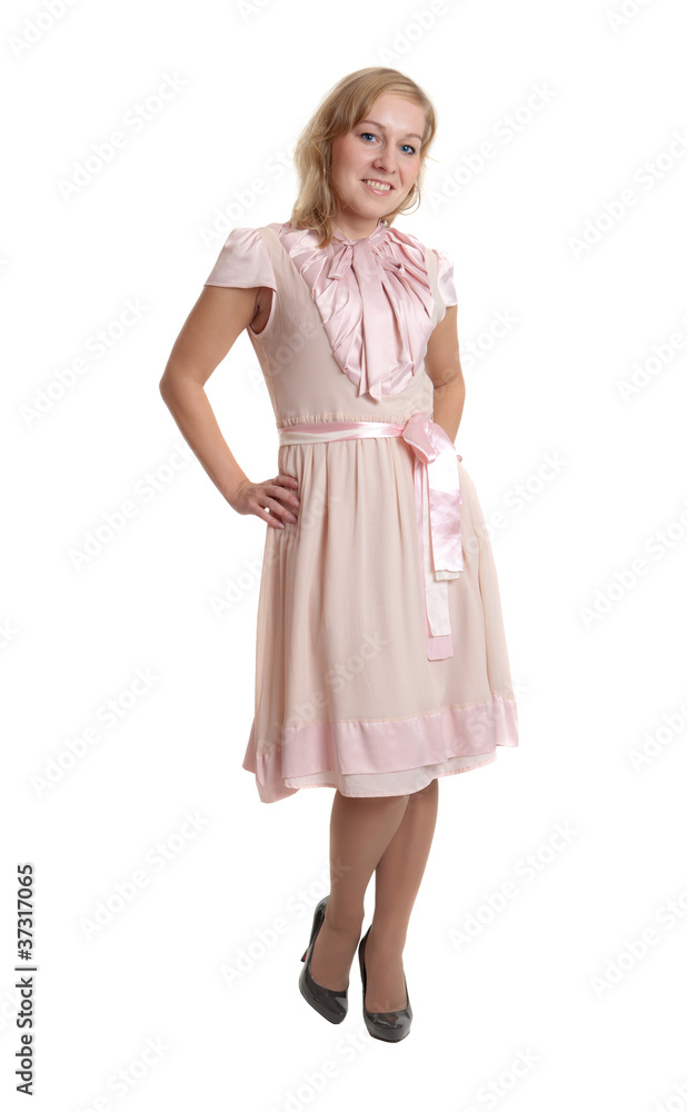 girl in a pink dress girl in a pink dress
