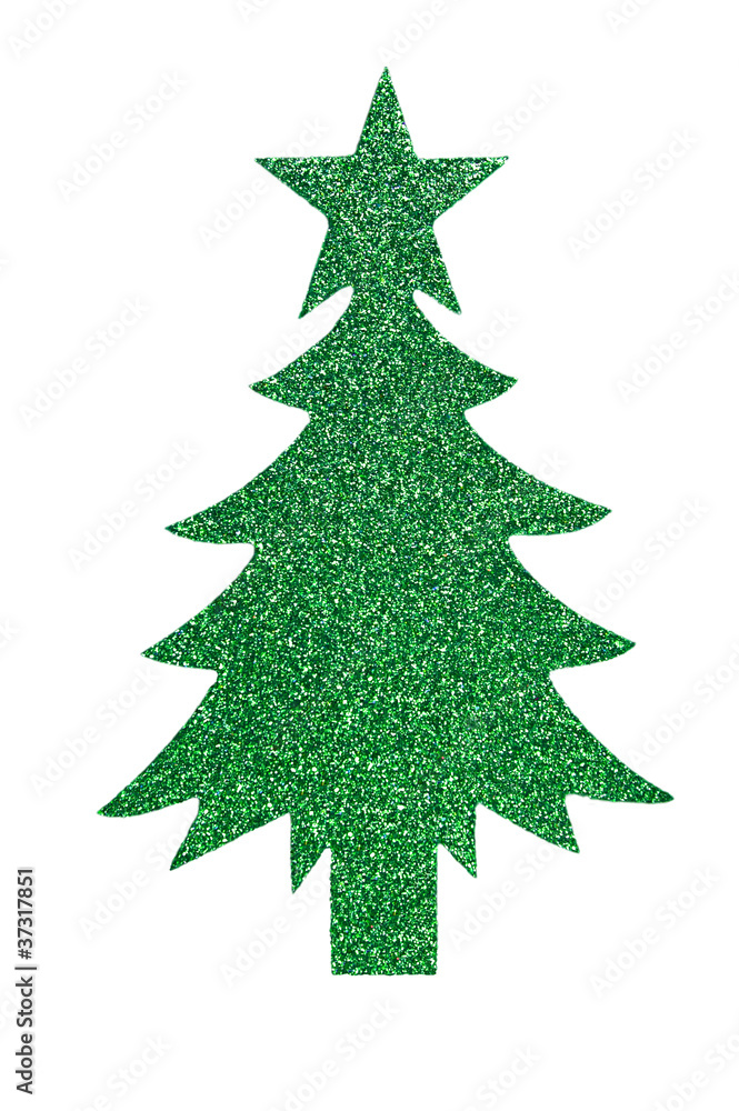 Sparkly green tree