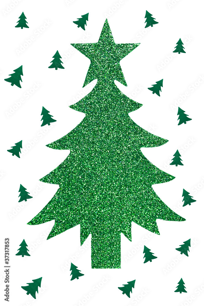 Sparkly green tree
