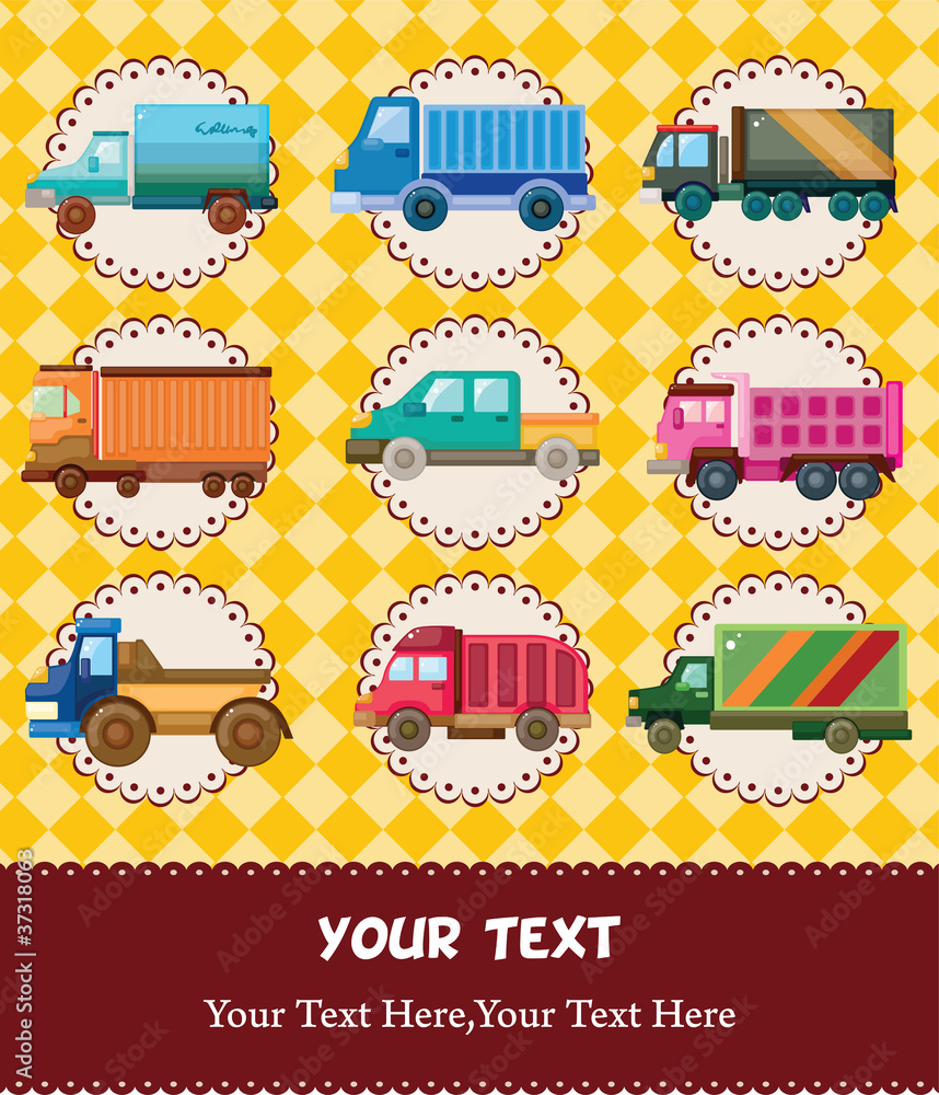 Naklejka premium truck card