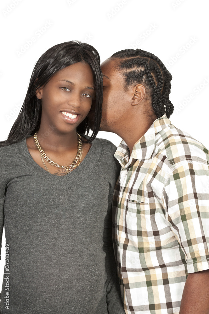 Expecting parents Black African American couple Expecting parents Black African American couple