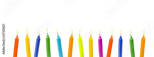 Bunte Kerzen