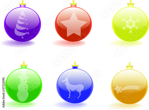 Christmas balls set