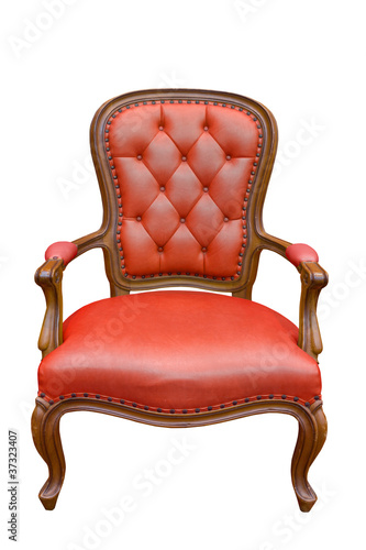 luxury armchair isolated on the white background