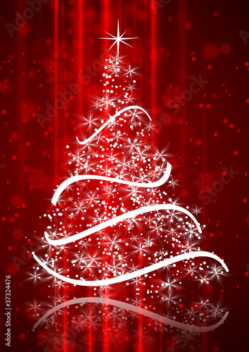 Cartolina Natale con Albero