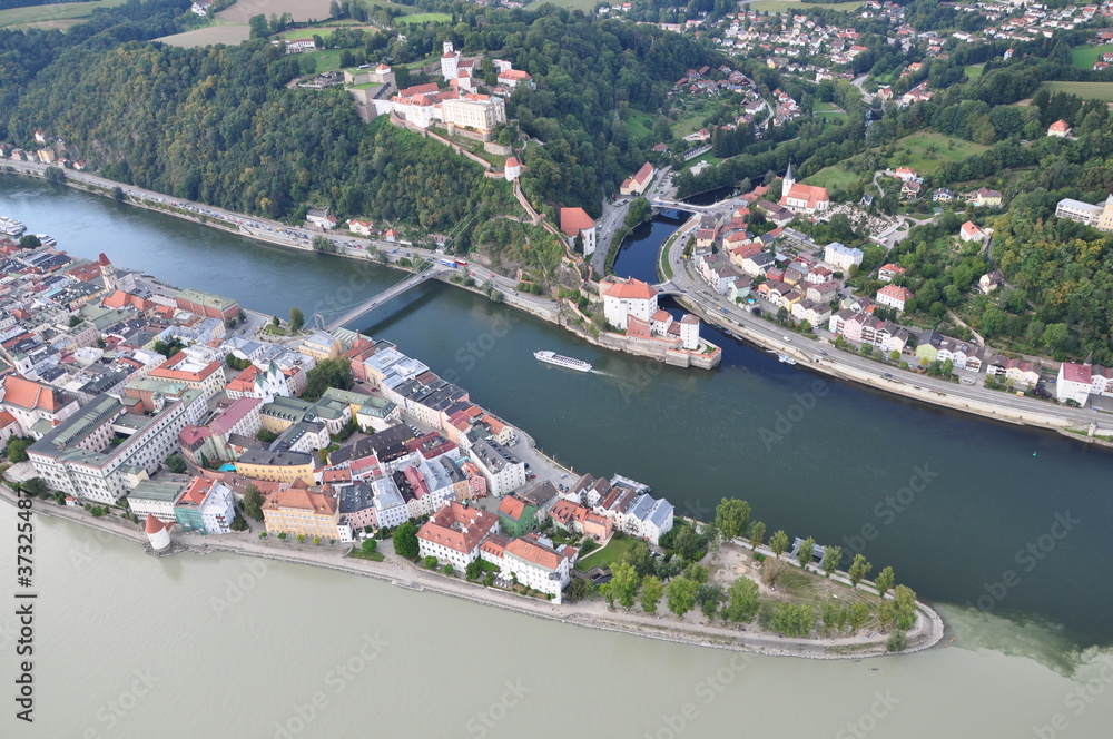 Passau - Dreiflüsse-Stadt / Three-River-City - DE, Aug 2011