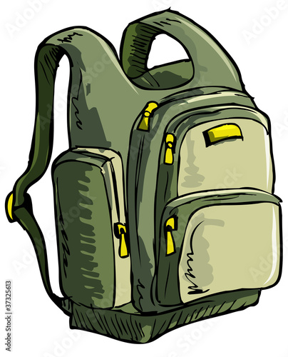 Illustration of a backpack