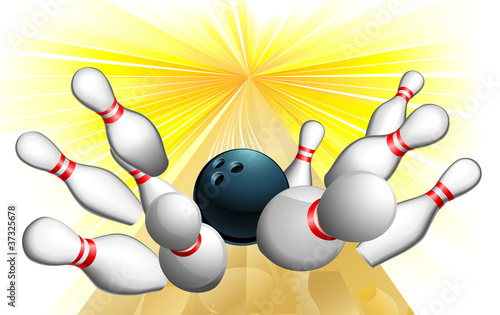 Bowling ball strike