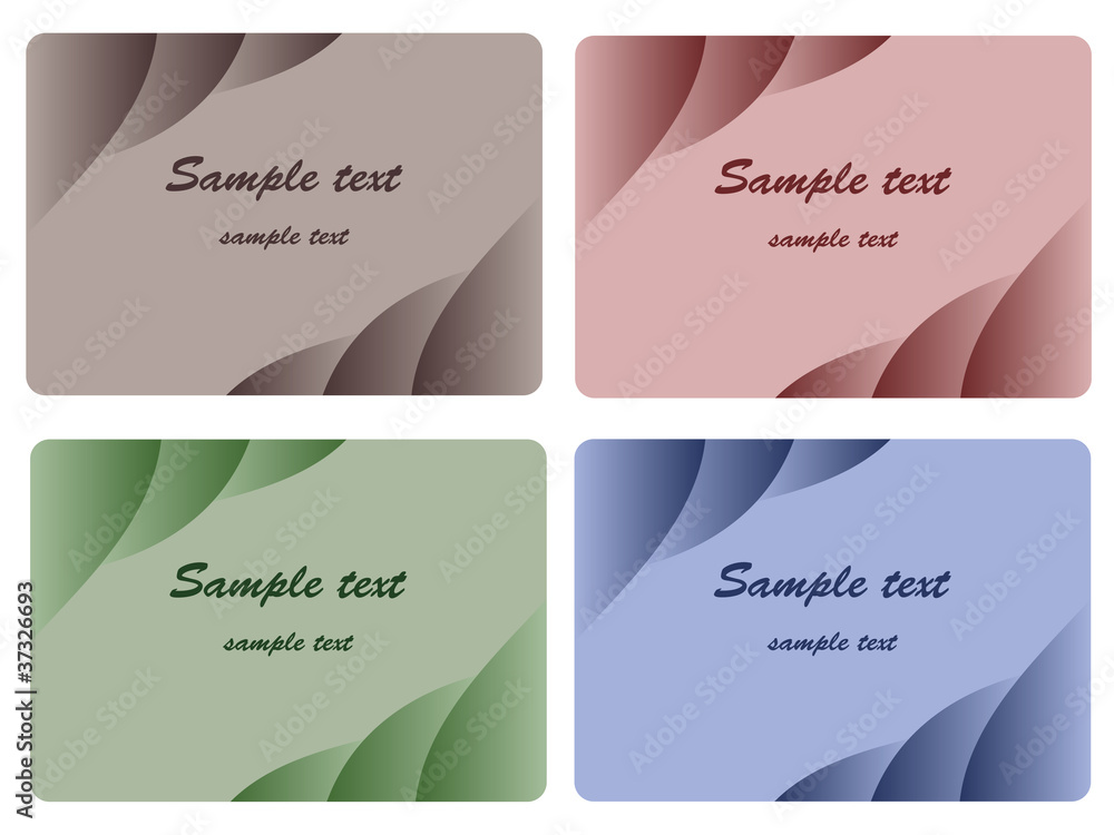 Naklejka premium Set of business cards