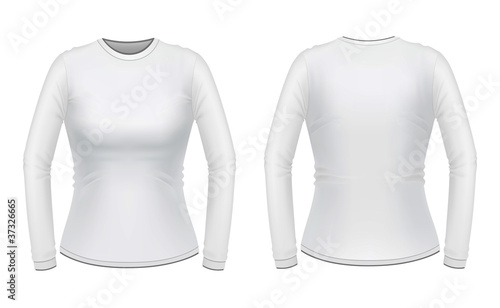 White long sleeve female shirt