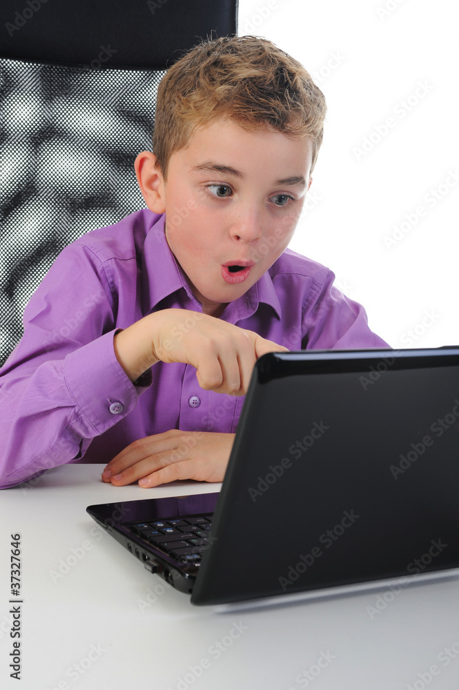 boy at the computer boy at the computer
