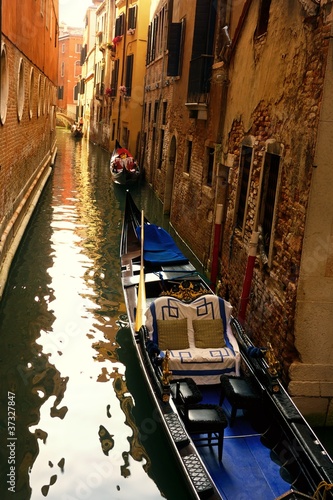 Traditional venetian gondola.