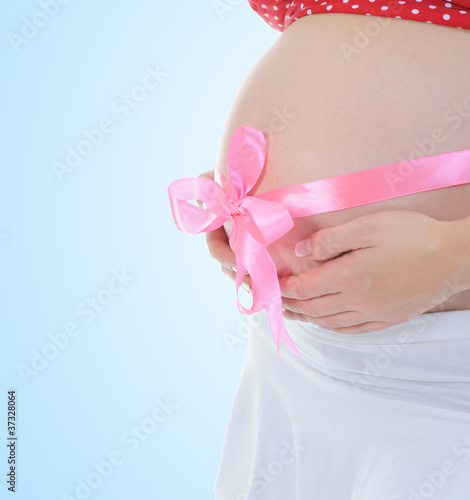 Wallpaper Mural beautiful young pregnant woman Torontodigital.ca