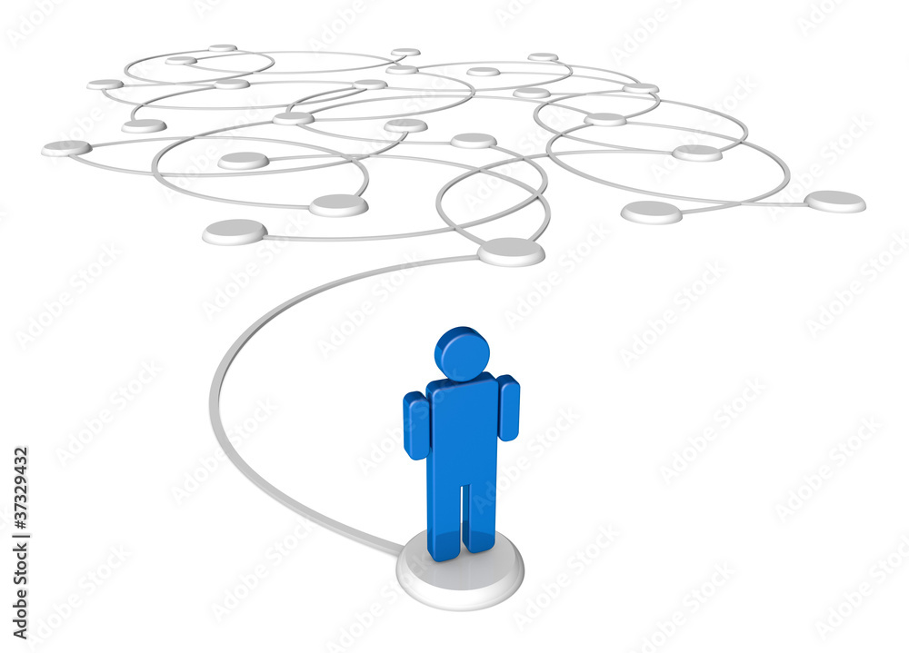 No Network of People - Person Alone No Network of People - Person Alone