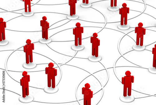 Network of People - Communication Links