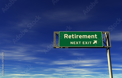 Retirement - Freeway Exit Sign