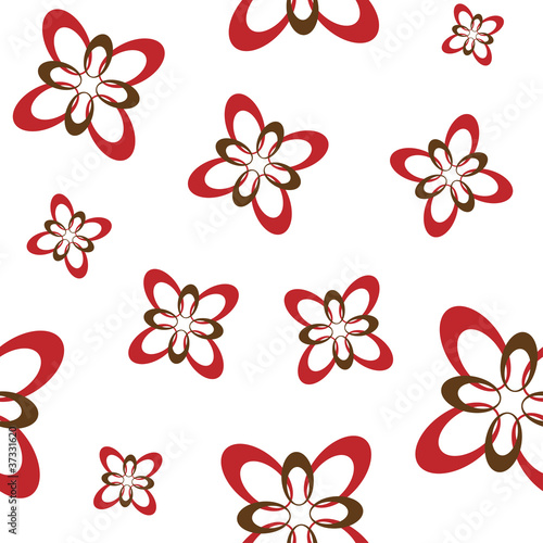 red flower seamless