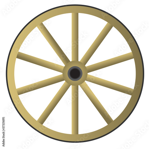 Old Wooden Wheel