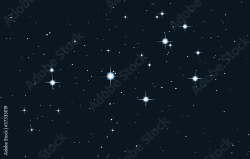 vector star galaxy - pleiades photo