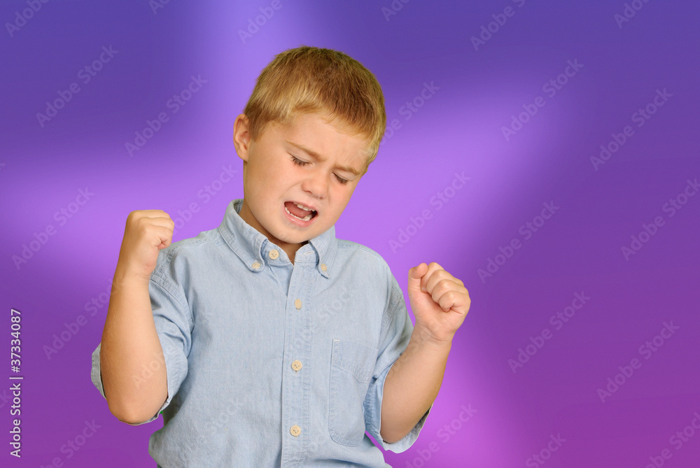 Child Cheering or Yawning Child Cheering or Yawning