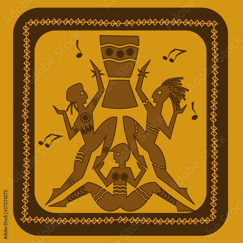 danse tribale indigène sauvage exotique