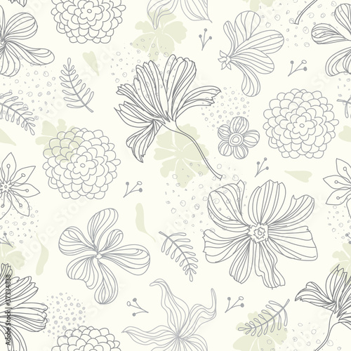 seamless pattern floral background