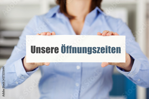 unsere öffnungszeiten photo