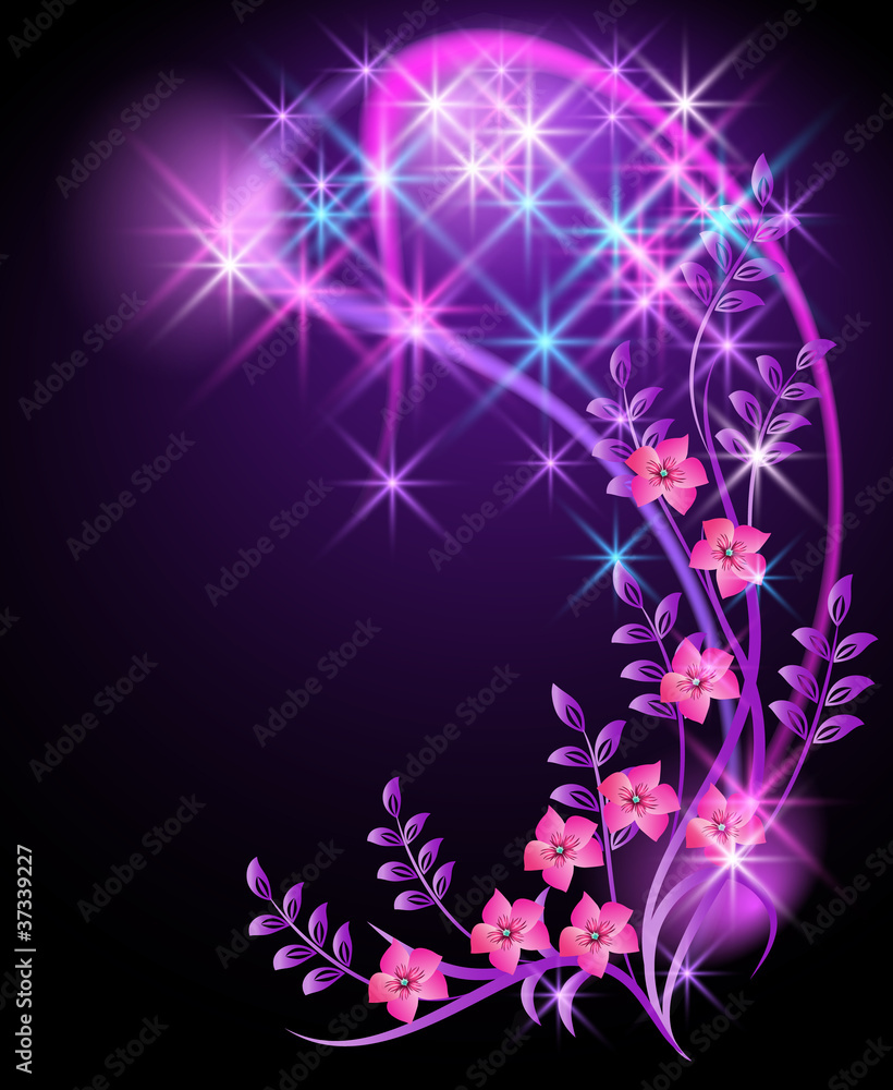Flowers and stars Flowers and stars