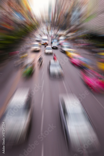 Fast cars moving © Nickolay Khoroshkov
