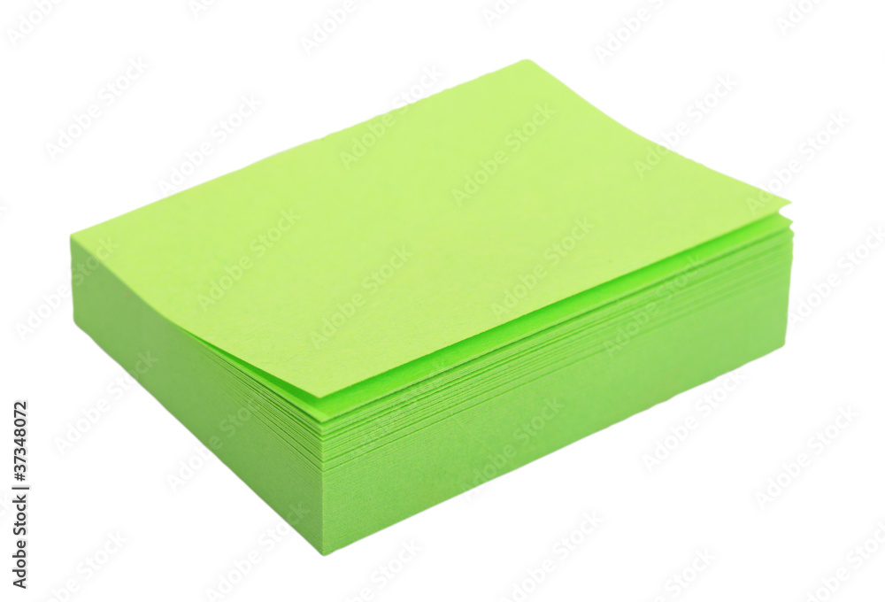 Block of paper stickers.