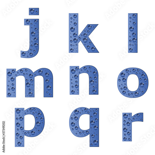 vector bubble alphabet - part 2